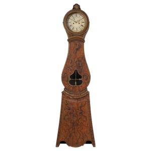 Early 19th Century Swedish Faux Paint Long Case Clock