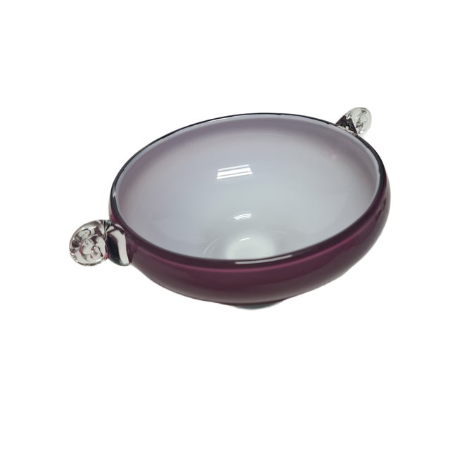1970s Glass Basket from HSG Tarnowiec, Poland, 1970s For Sale - Image 5 of 8