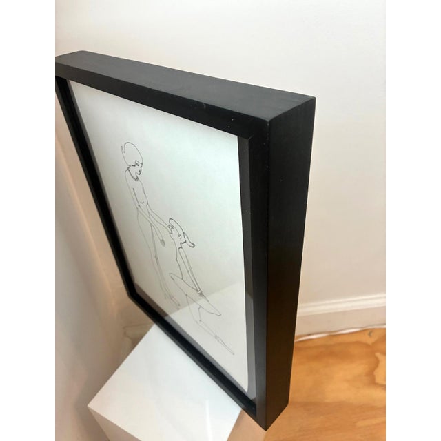 Contemporary Carla Gannis, “Swallowing the Hand That Feeds You”, 2002 — Original Ink Drawing, Framed For Sale - Image 3 of 7