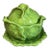 Green Ceramic Lettuce Cabbageware Serving Tureen After Dodie Thayer, 1978 For Sale
