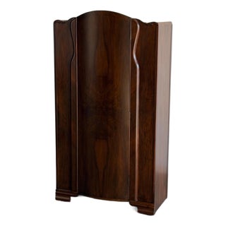 Vintage Wooden Art Deco Armoire For Sale