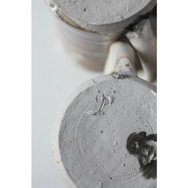 Ceramic Vintage Studio Pottery Mugs Sety of 4 For Sale - Image 7 of 13