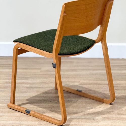 Green Theo Chairs in Light Oak from Chorus, Set of 4 For Sale - Image 8 of 16
