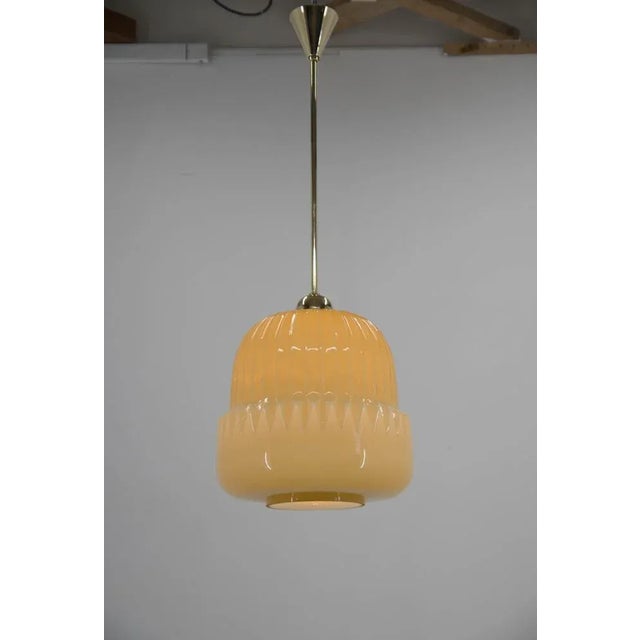 Mid-Century Glass Pendant, 1960s For Sale - Image 4 of 12