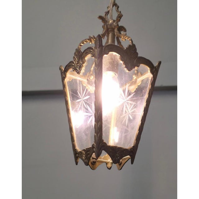 1930s Small French Rococo Style Lantern, 1930s For Sale - Image 5 of 7