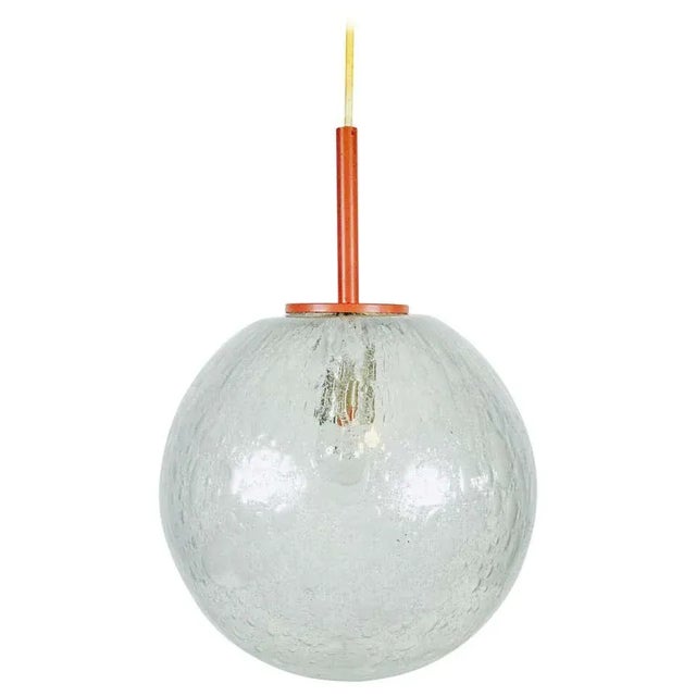 Glass Round Crystal Ice Glass Bowl by Doria, 1970s, Germany For Sale - Image 7 of 7