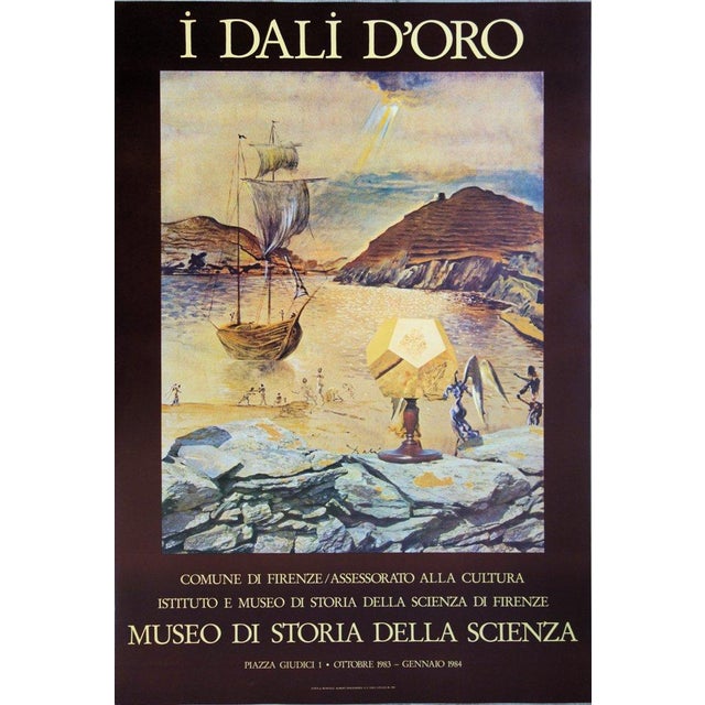 Salvador dali (1904-1989) i dali d'oro (the golden dali) quadrichrome (original vintage poster) signed in the plate photo...