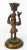 Figurative Antique Early 20th Century Bronze Colonial Figure Candle Stick For Sale - Image 3 of 11