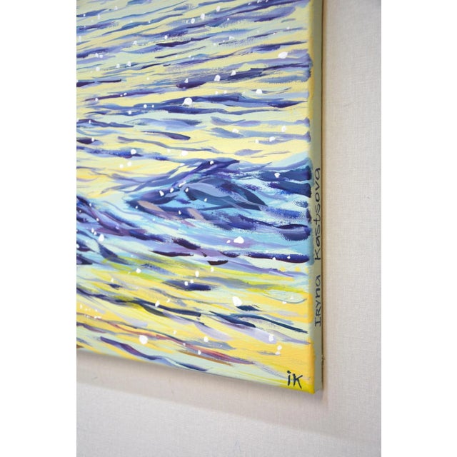 Realism Early 21st Century Warm Ocean Evening.Modern Original Hand Painting. For Sale - Image 3 of 10