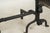 Metal Large Vintage Pair of Iron Andirons. With a Cross Bar For Sale - Image 7 of 9