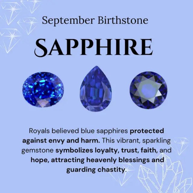 Art Deco-Inspired Round Blue Sapphire & Baguette Diamond Ring Size 6 in 14k White Gold For Sale - Image 15 of 17