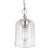 Sean Lavin By Visual Comfort Studio Hounslow Clear Glass Mini Pendant in Polished Nickel For Sale
