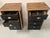 Black Small Brutalist Chests of Drawers in Patinated Fir, Set of 2 For Sale - Image 8 of 10