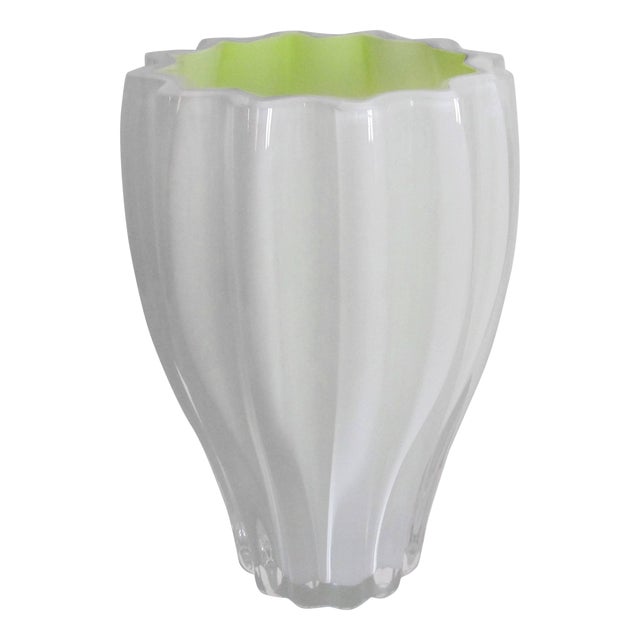 Postmodern Art Glass Vase from Sweden For Sale