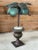 Vintage Verdigris Metal Palm Tree Sculpture in Classical Urn For Sale - Image 11 of 11