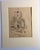 Realism Antique 1920s Walter Church Drawing in 11x14 Mat - St. Martin's, Canterbury For Sale - Image 3 of 3