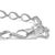 Contemporary Sterling Silver 1/10 Cttw Diamond Accent Swirl Link Bracelet For Sale - Image 3 of 5