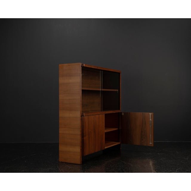 Metal Sideboard in Walnut by Bruno Paul for VEB Deutsche Werkstätten Hellerau, 1935 For Sale - Image 7 of 18