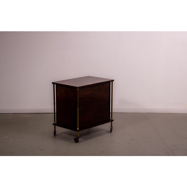 Wood Mid-Century Modern French Bar Cabinet, 1970 For Sale - Image 7 of 13