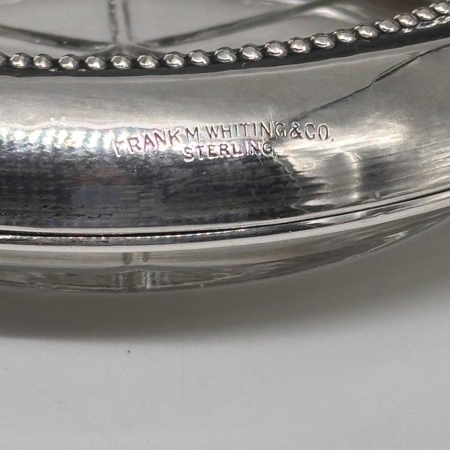 1940s Frank Whiting Sterling Silver & Glass Coasters (Set of 4) For Sale - Image 10 of 10