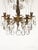 Share Antique Teeny Tiny Twinkling 5 Arm 5 Light Brass Cut Lead Crystal Chandelier ~ Rewired ~ Restored ~ Rejuvenated ~ Ready to Hang ~ For Sale - Image 9 of 12
