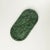 This oval vanity tray is hand-carved from a single solid block of verde Indian marble, sourced from the quarries of...