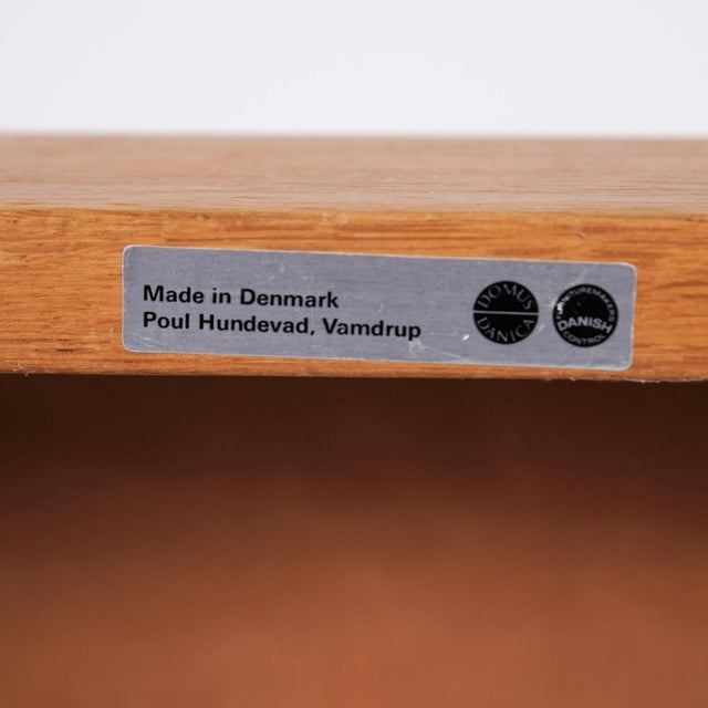 Model 60 Chair in Oak and Saddle Leather by Kai Winding for Poul Hundevad, 1960s For Sale - Image 9 of 14