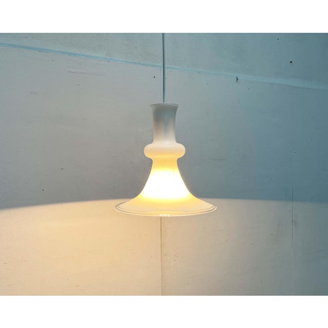 Vintage Danish Etude Glass Pendant Lamp by Michael Bang for Royal Copenhagen, Holmegaard, 1970s For Sale - Image 17 of 18