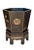 Vintage Ebonized Chinoiserie Jardiniere/Planter and Base For Sale - Image 4 of 5