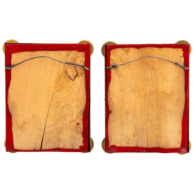 French Empire Gilt & Mother-of-Pearl Mirrors, 2 For Sale - Image 4 of 4