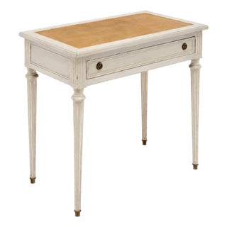 French Louis XVI Style Painted Cherrywood Writing Desk, Circa 1920 For Sale