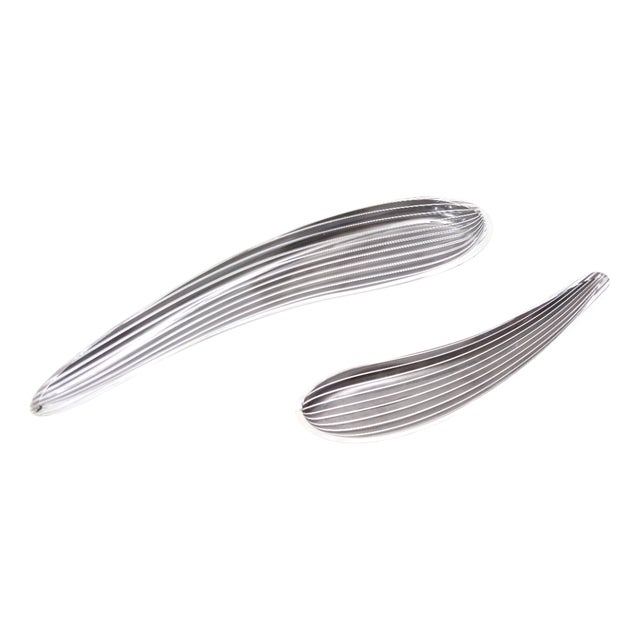 Vintage Sommerso Glass Centerpieces by Livio Seguso, 1970s, Set of 2 For Sale