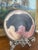 Folk Art Signed Handcrafted Ceramic Bear Motif Art Plate For Sale - Image 3 of 8