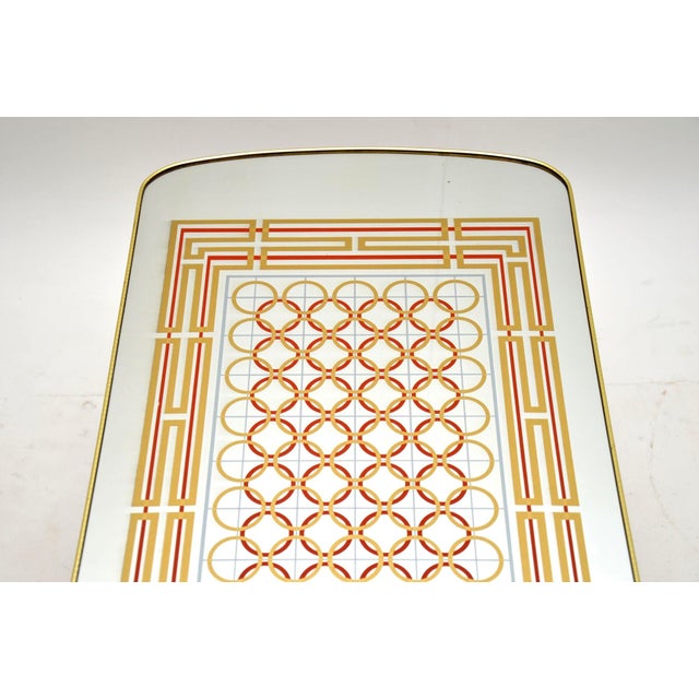 Coffee Table with Mirror Top, 1970s For Sale - Image 6 of 10