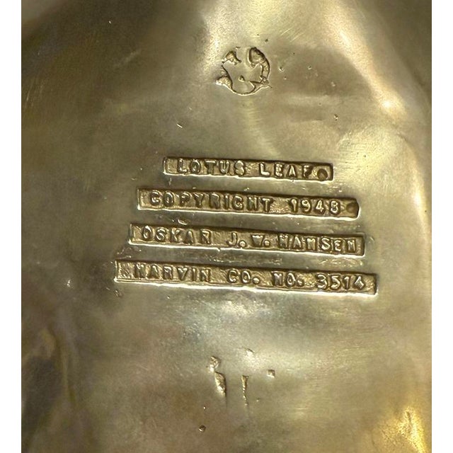 1940s Large Lotus Bowl For Sale - Image 6 of 7