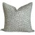 Vera // Eau De Nil by Lauren Servati Textiles Double-sided throw pillows in a knife edge finish with hidden zippers....