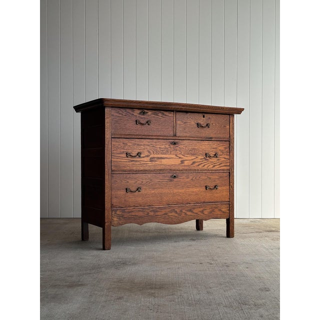 Late 19th Century Antique Oak Chest of Drawers, Late 19th Century For Sale - Image 5 of 15