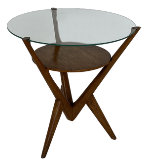 Vintage Danish Oak Side Table, 1960s