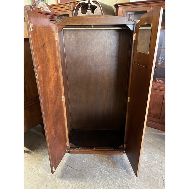 Art Deco Mid 20th Century English Art Deco Wardrobe For Sale - Image 3 of 12
