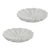 Kara 2-Piece Flower Marble Decorative Dish Set, White For Sale