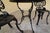 Black Late 20th Century Victorian Revival Iron and Aluminum Garden Bistro Set, 3 Pieces For Sale - Image 8 of 15
