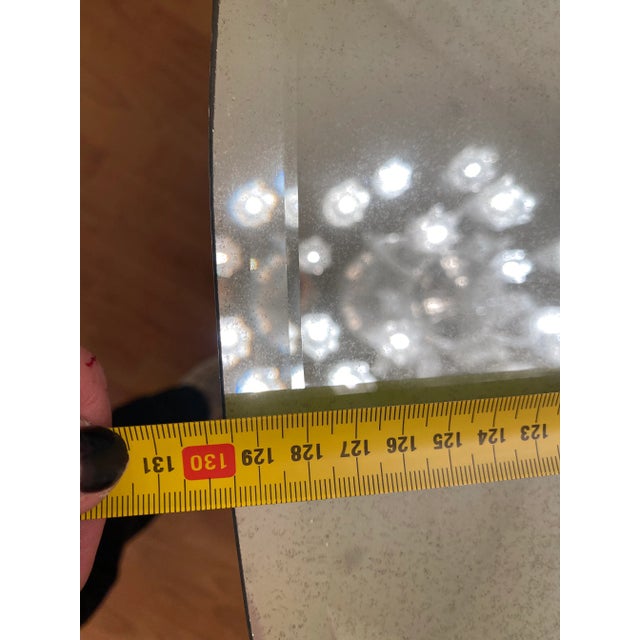 1980s Italian Venetian Black "Rezzonico" and Silver Murano Glass Style Big Table For Sale - Image 10 of 12