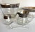 Dorothy Thorpe 1950's Dorothy Thorpe Silver Band Glass Serving Set - Set of 5 For Sale - Image 4 of 8