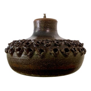 1970s Stoneware Light Fixture by Aksel Larsen for Axella (Denmark) For Sale