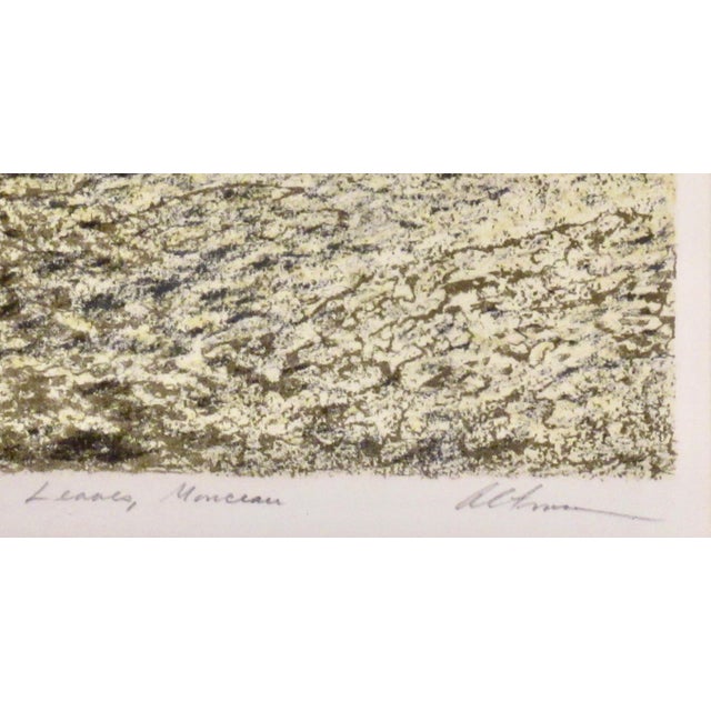 Harold Altman Leaves, Monceau C. 1980 Original Print For Sale In San Francisco - Image 6 of 8