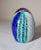 1970s Vintage Hand Blown Italian Murano Art Studio Glass Egg Shaped Paperweight For Sale - Image 5 of 8