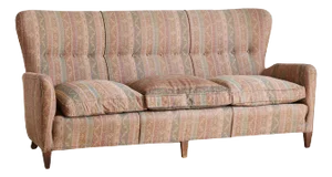 Italian 3-Seat Sofa with Original Paisley Upholstery, 1960s