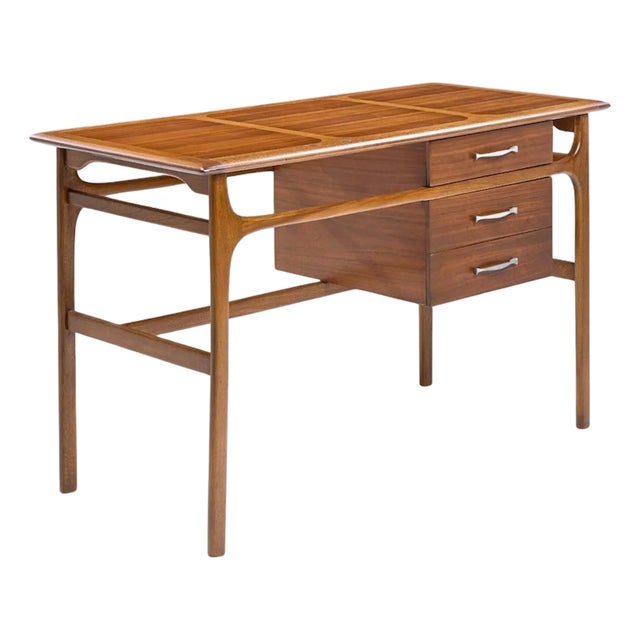 Lane Acclaim Mid Century Walnut Desk For Sale