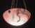 Art Deco Art Decò Red and Pink Alabaster Pendant, 1920 For Sale - Image 3 of 12
