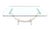 Transparent Mid-Century Modern Thick Glass Top Dining Conference Table For Sale - Image 8 of 8